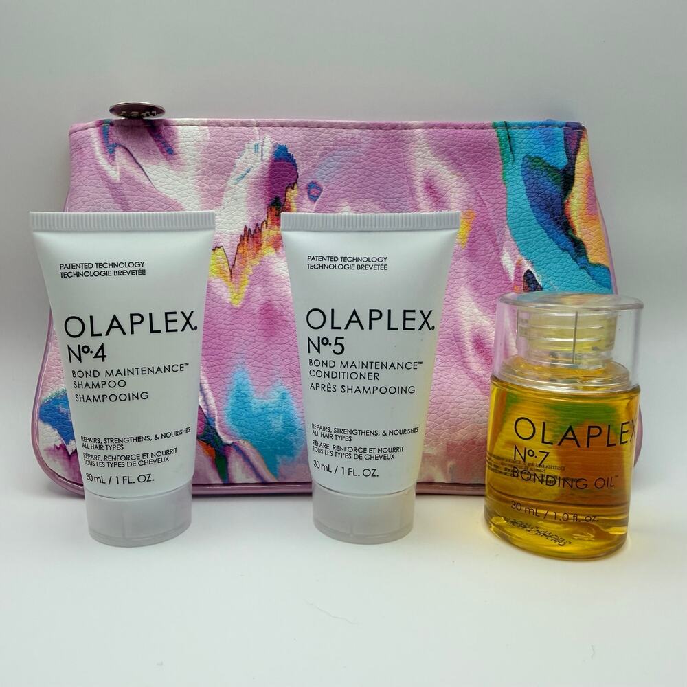 Olaplex 3 Piece Hair Care Travel Set Shampoo Conditioner Bonding Oil + Bag - Picture 3 of 7